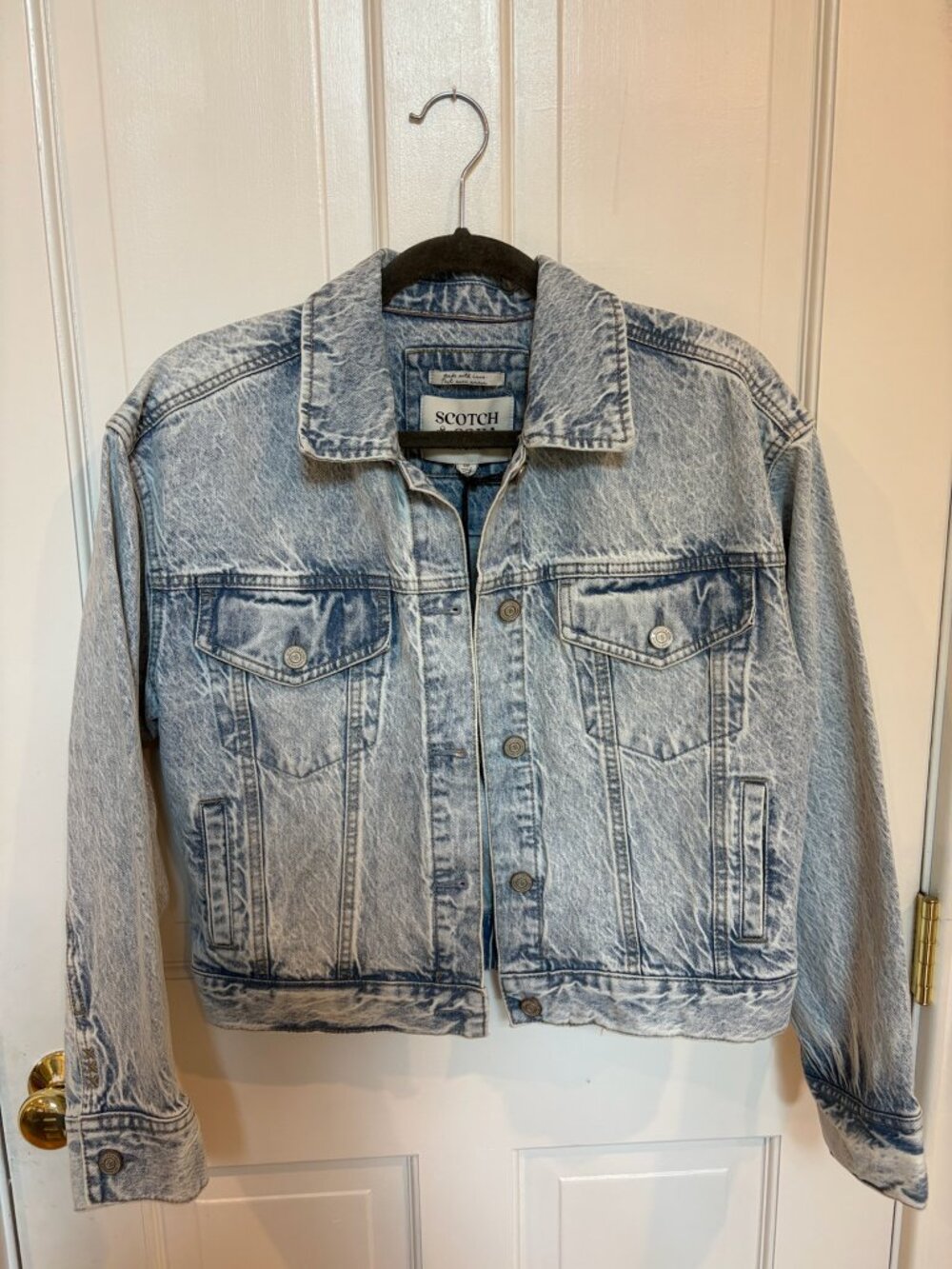 Scotch & Soda Acid Wash Denim Jacket, NWT, S